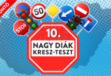 Véget ért a Nagy Diák KRESZ-teszt 10. első fordulója
